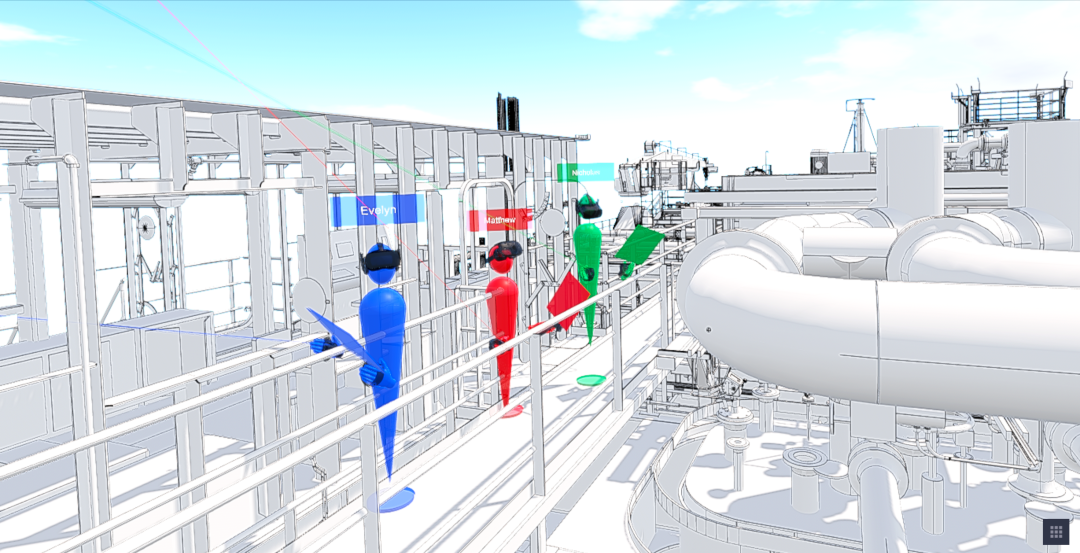Using VR in a 3D MEP model